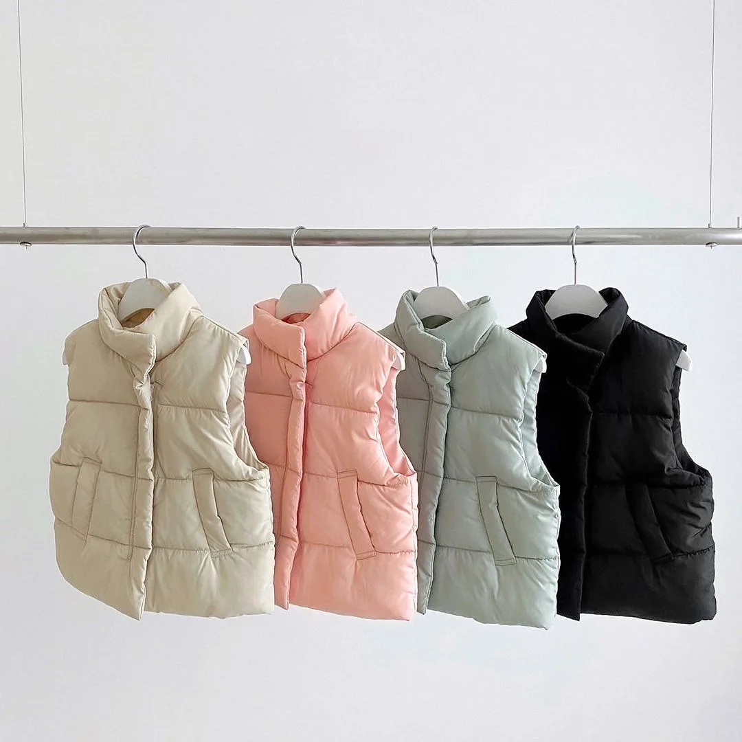 

Fall Winter Thickened Warm Cotton Vest For Boys And Girls
