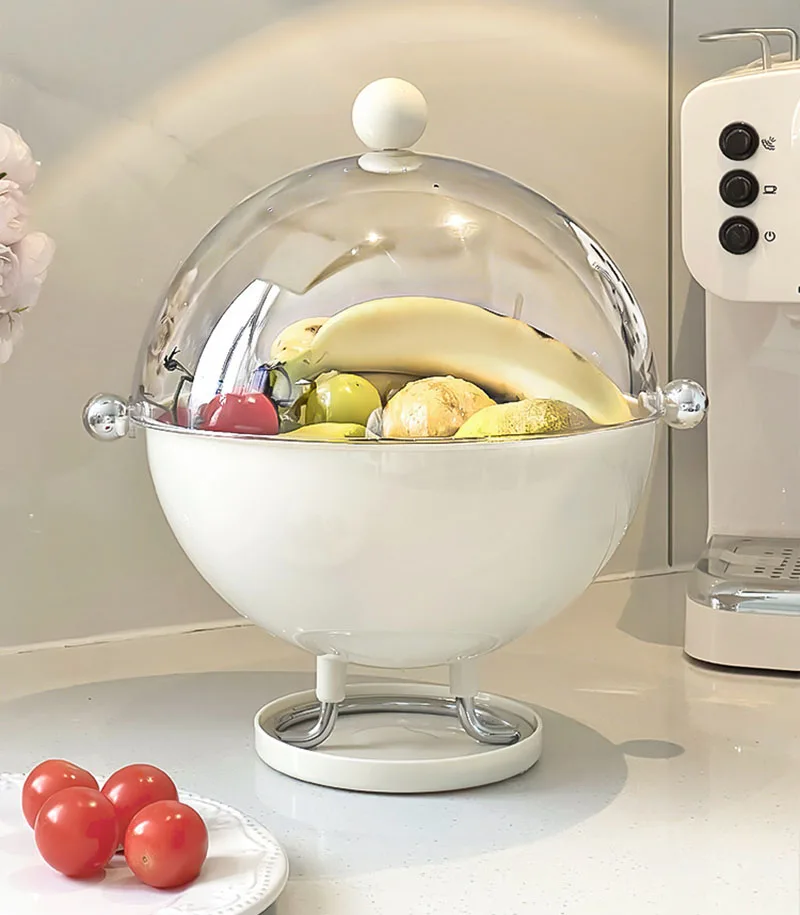 Candy Box High Footed Sphere Fruit Snack Storage Transparent Lid Dust-Proof Moisture-Proof household Office Chocolate Box 5