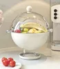Candy Box High Footed Sphere Fruit Snack Storage Transparent Lid Dust-Proof Moisture-Proof household Office Chocolate Box 5