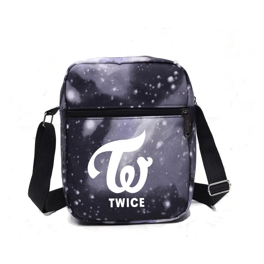 Kpop Twice 메신저 백, 학교 가방, 숄더백, 스포티한 스타일, 사나 미나 지효나연 모모 다현 채영 팬 컬렉션