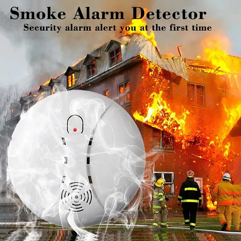 Fire Smoke Detector Sensor Portable Independent Fire Alarm Sensor Home/Office/Mall/Hotel/Restaurant Security Alarm System - 3