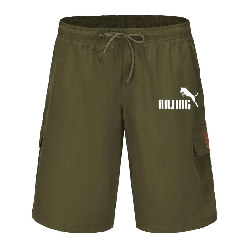2024 new men's summer shorts large size cargo shorts daily casual sports pants fashion trend loose comfortable men