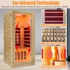 Infrared Home Sauna Room, Low EMF 1200W/110V Heaters Panels,LCD Control Panel,10 Minutes Pre-Warm Up,Time and Temp Pre-Set Sauna 2