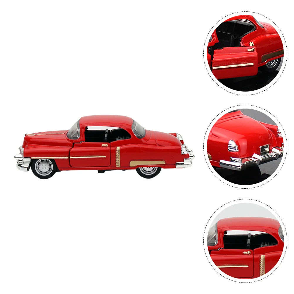 

Car Decor Model Truck Vintage Metalvehicle Cars Farmhouse Diecast Alloy S Red Table Classic Old Antique Figurine
