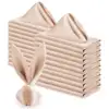 10Pcs Champagne Satin Table Napkin 30X30cm Soft Handkerchief White Wedding Banquet Square Table Napkins Dinner Party Decoration 1