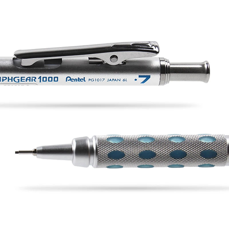 Pentel Drawing Mechanical pencils GraphGear 1000 Low Center of Gravity Telescopic Protective Tube Is Not Easy To Break Lead