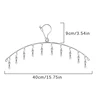 6-20Pegs Stainless Steel Clothes Drying Hanger Windproof Clothing Rack Clips Sock Laundry Airer Hanger Underwear Socks Holder 6