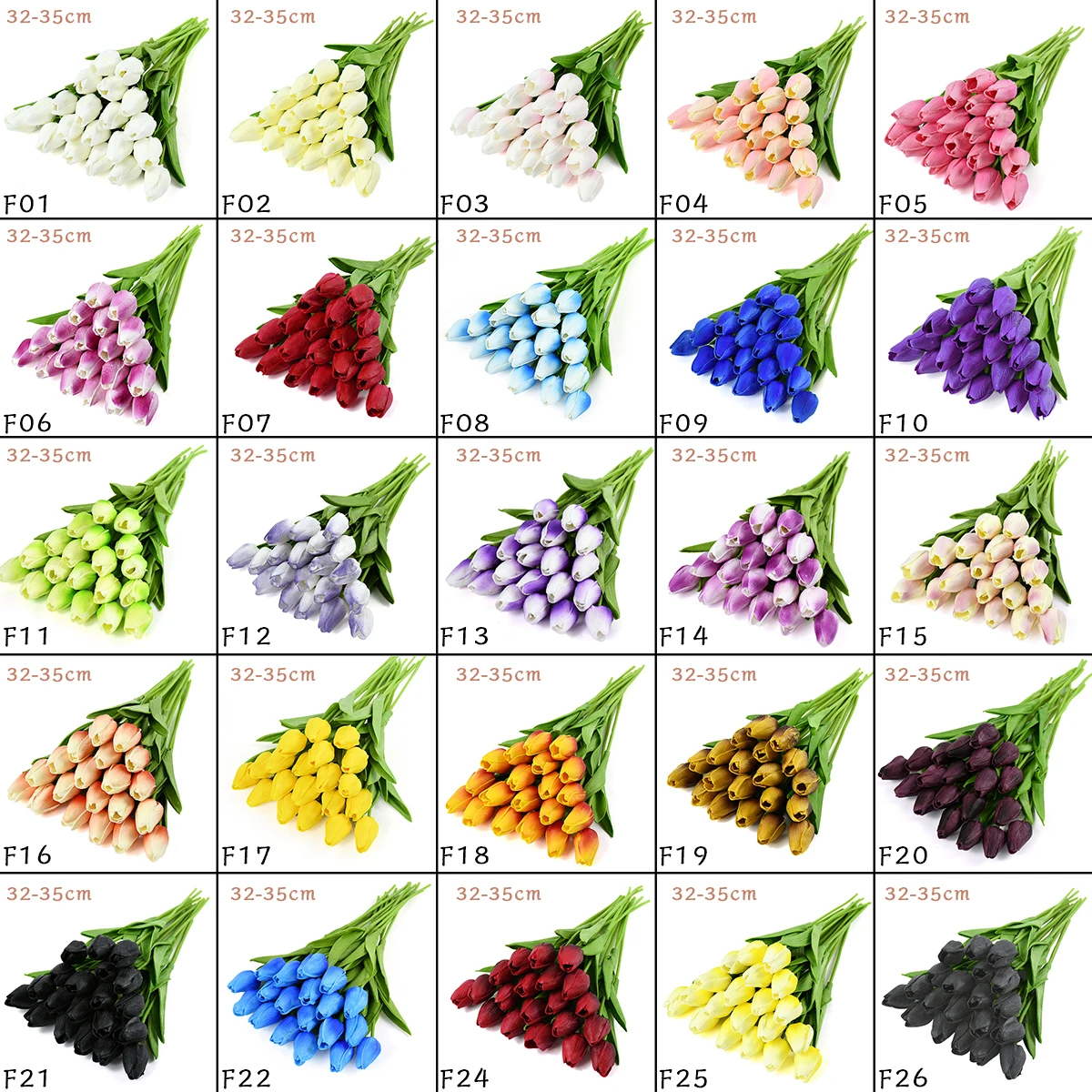 Growhabity – Uv Resistant Lifelike Artificial Tulips Flowers