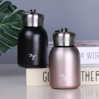 300ML Vacuum Flasks with Lifting Ring Lovely Stainless Steel Coffee Thermos Belly Cup Double-layer Portable Travel Water Bottle 2