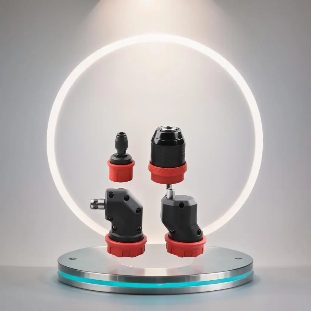 หัวจับดอกสว่านไฟฟ้าแบบเปลี่ยนเร็ว 1 ชิ้น สำหรับดอกสว่านขนาด 6.35 มม. สำหรับสว่านไฟฟ้า อุปกรณ์เสริมเครื่องมือไฟฟ้า 1