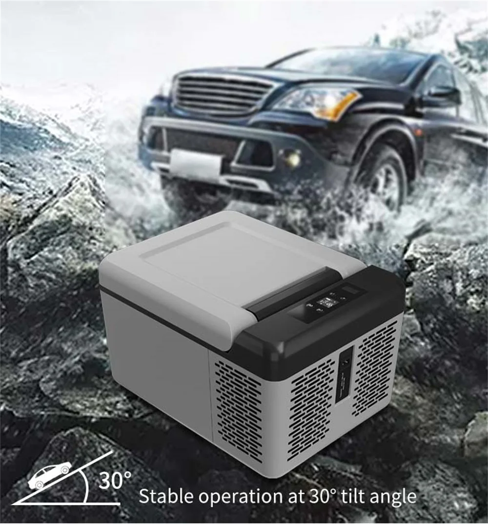 Alpicool 9L Car Refrigerator with compressor 12V 24V Refrigeration Freezer Mini Fridge Small Icebox Car Truck Travel Cooler Home