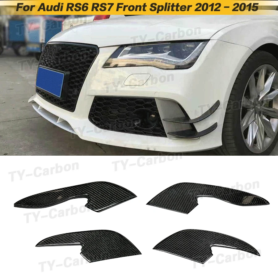 

4 шт., плавники для переднего бампера Audi A6 RS6 RS7 2012 - 2015