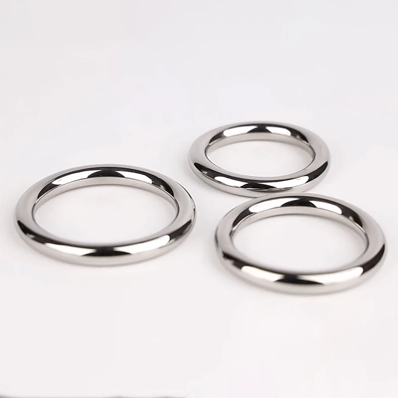 Runyu Stainless Steel Metal Men's Cock Ring Adult Sex Scrotum Binding Ejaculation Delay Device Glans Erection Sperm Locking Ring penis ring