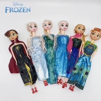 Frozen 2 Elsa Anna Figure Princess Doll Toys Snow Queen Children Girls Toys Elsa Dolls Clothes for Dolls Children Christmas Gift