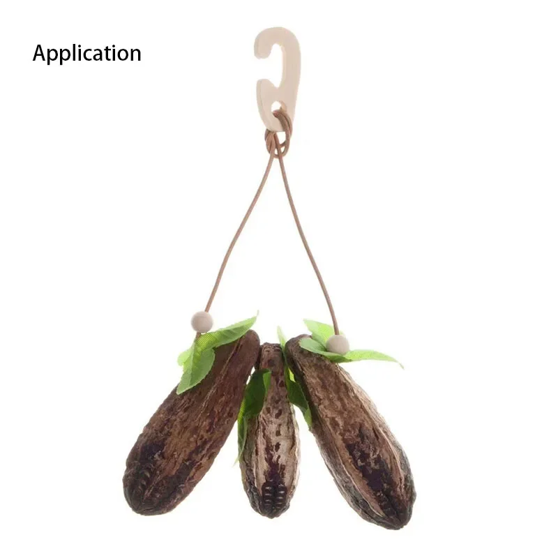 Natural Material Pet Parrot Toy Bird Paw Grinding Biting Wooden Toys Pet Parrot Macaw Hammock Bird DIY Toy 4