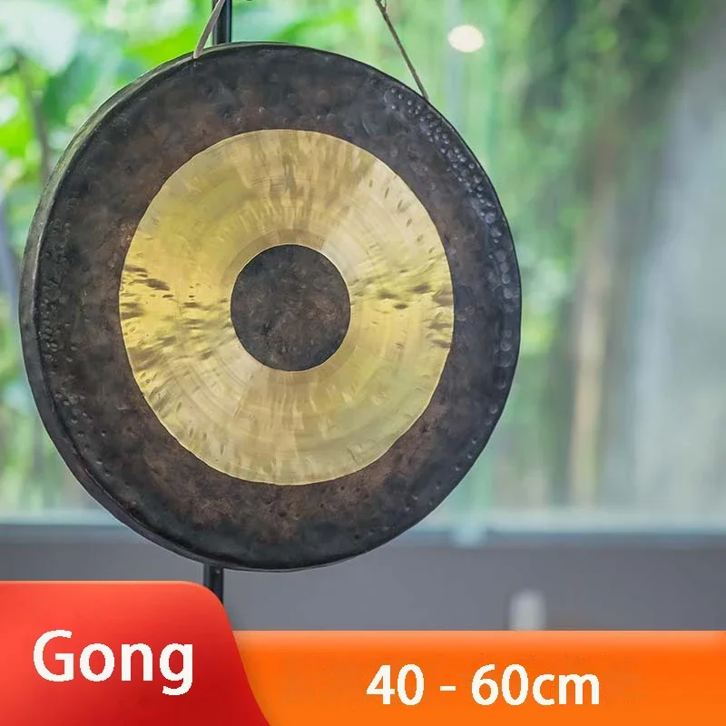 Handmade Copper Gong Meditation Tools Sound Healing Yoga Low Volume Gongs Large Musical Percussion Professional Instruments
