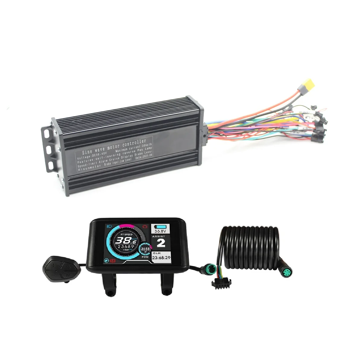 65.99US $ |Electric Bike 48V 52V 60V 72V 1000W 3000W 45A 3 Mode Sine Wave Ebike Motor and Speed Controller Set with UKC1 Colorful  Display| |   - AliExpress
