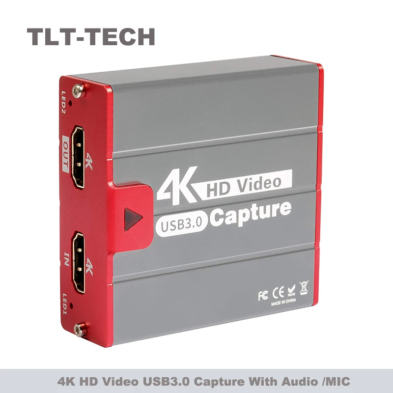 

Карта видеозахвата USB3.0 4K @ 60Hz для PS4 Nintendo Switch Xbox Camera
