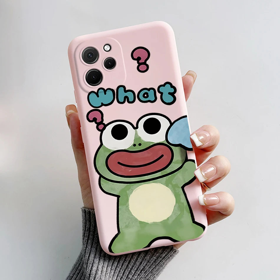 Cute Bear Cartoon Frog Shockproof Back Cover