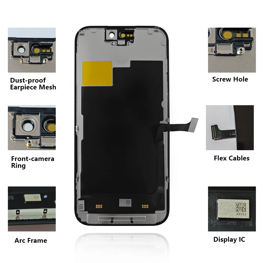 شاشة بديلة للشاشة الاصلية لهاتف ايفون 15 جميع الفئ...