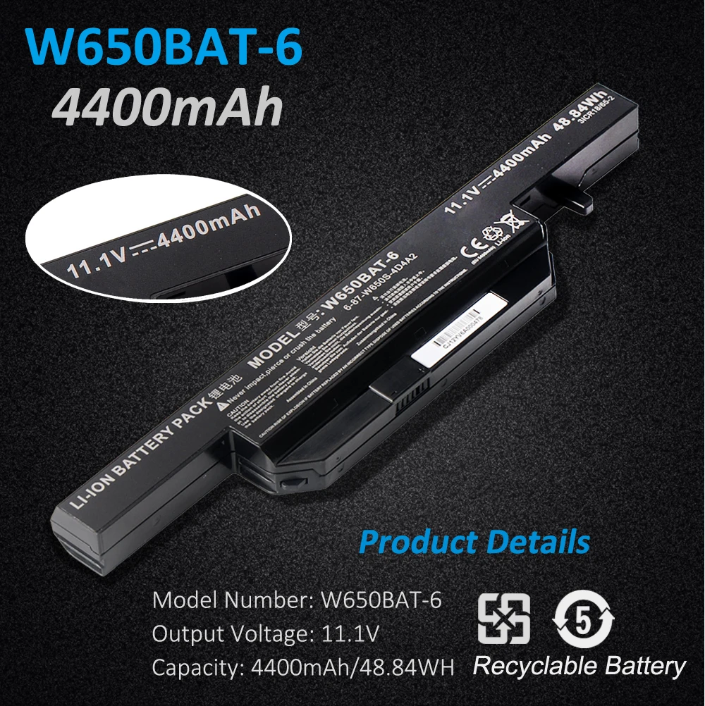 Kingsener-bateria para Laptop Nova para Hasee K610c K650d K750d K570n K710c K590c K750d G150s G150tc G150mg W650s Baterias p/ laptop - Imagem 2