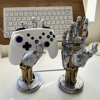 Cyberpunk 3D Gamepad Holder, Multi-functional Desktop Decoration Sci-Fi Mechanical Style Decoration Home Perfect Match 1pc 1