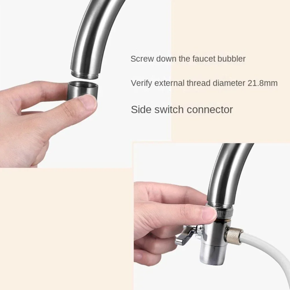 Faucet Diverter Valve M22 Above Counter Water Filter for 1/4" RO Tubing Water System Home Appliance Accessories water purifier faucet water filter accessories replacement 1pc