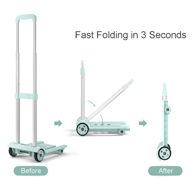 Vegye Ki A Futárkocsi 트롤리 Összecsukható Hordozható Hallgatói Poggyász Kültéri Élelmiszerbolt Kosár Kocsi 접이식 카트 Mini Pótkocsi - Image 5