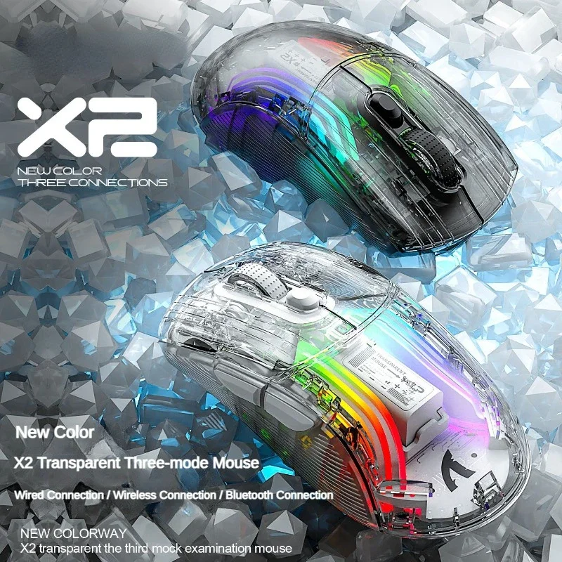 

Мышь игровая Беспроводная X2 PRO с RGB подсветкой, 2,4 ГГц, 4000dpi