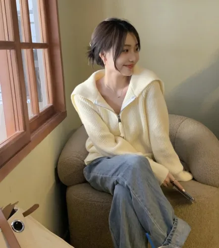 심플하면서도 세련된 디자인 센스 집업 가디건 스웨터, 가을의 완벽한 동반자 추천