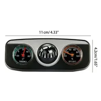 Boussole de véhicule multifonctionnelle 3 en 1, haute précision, avec thermomètre, boule de Navigation adhésive ABS pour navires, outils de véhicule 2