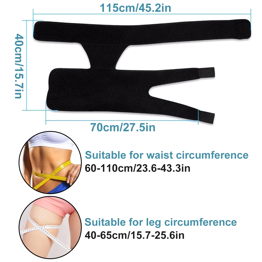 Attelle de soutien pour hanche oto, compression ronde pour l'aine, l'ischiat de cuisse, blessures musculaires tirées, athlétisme contrastant contre l'arthrite