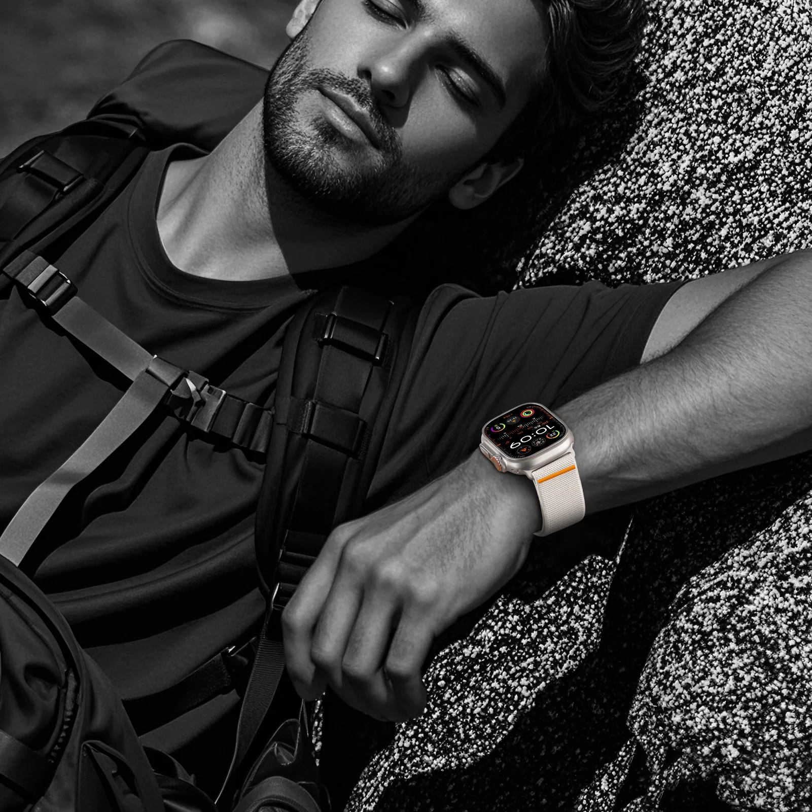 Nylon loop For Apple Watch ultra 2 band 49mm 44mm 46mm 42mm 45mm magnetic Bracelet correa IWatch Series 10 9 8 7 6 5 3 SE Straps