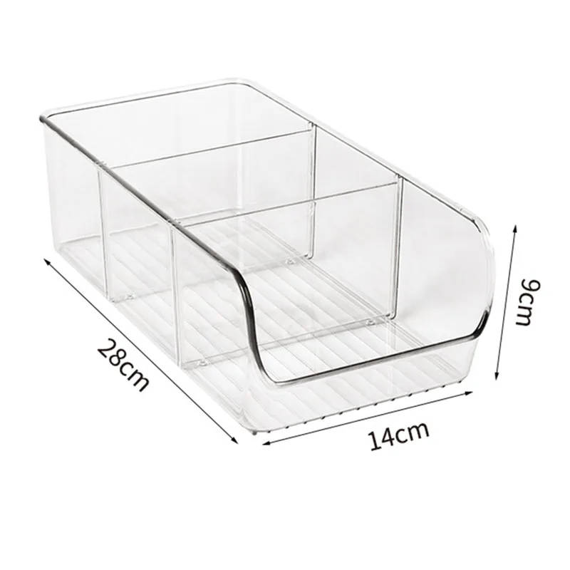 

Tiered Packet Organizer coffee tea bag storage box, 4 Divided Bin, BPA-Free Storage Caddy for Kitchen Pantry and Cabinet
