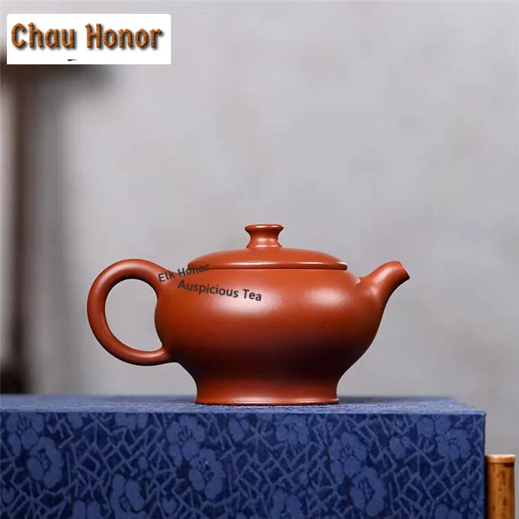 200ml Authentic Yixing Purple Clay Teapots Master Handmade Palace Lantern Pot Raw Ore Zhu Mud Kettle Zisha Tea Set Accessories