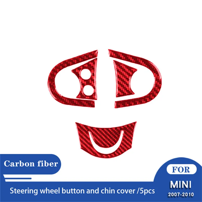 

Car Accessories Interior Carbon Fiber Red Car Stickers Decorative Cover Trim for BMW MINI Cooper 2007 2008 2009 2010 2011
