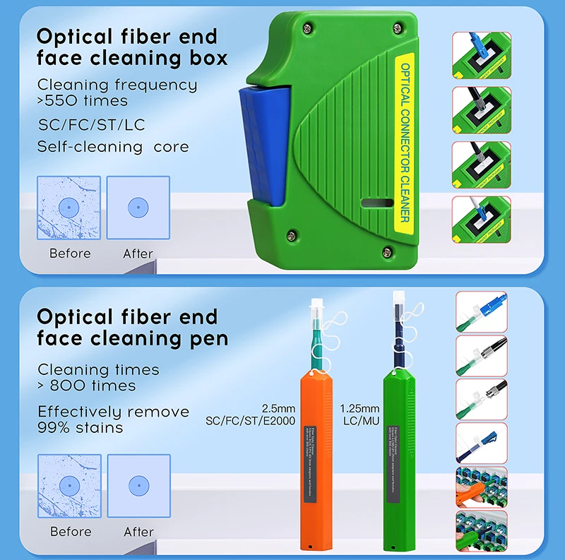 AUA-600 Fiber Optic Video Inspection Probe Microscope Fiber End Face Detector Fi