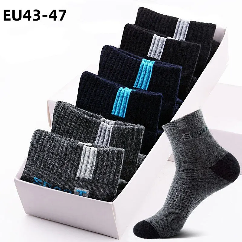 5 Pairs Bamboo Fiber Socks Men