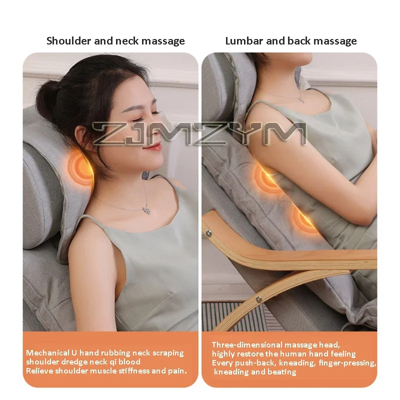 Home Office Multi-Functional Portable Electric Rocking Massage Chair Leisure Heating Vibration Full Body Massage Recliner Sofa 2