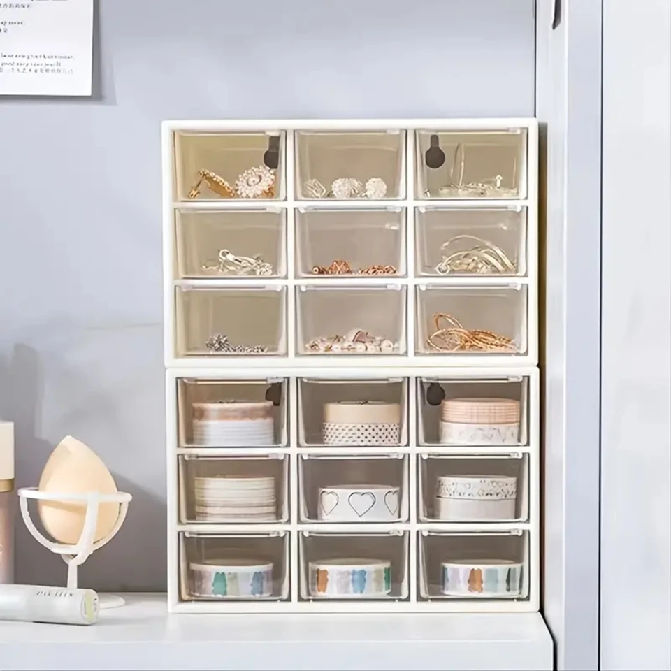 Stylish Multifunctional Plastic Makeup Storage Box