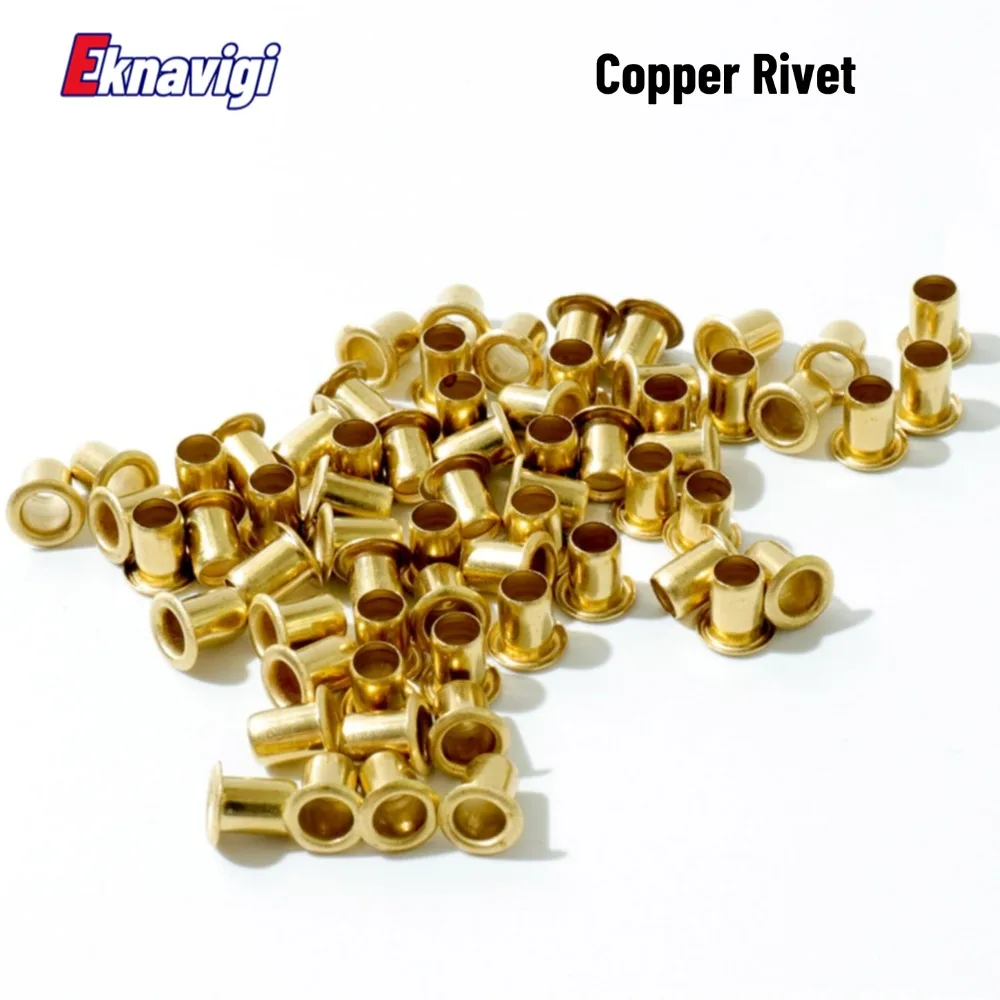 Copper Corns Rivets Hollow Copper Rivets Single Pipe Through Hole Through Core Copper Sockets Through Hole Riveting M4X3/4/5/6/8