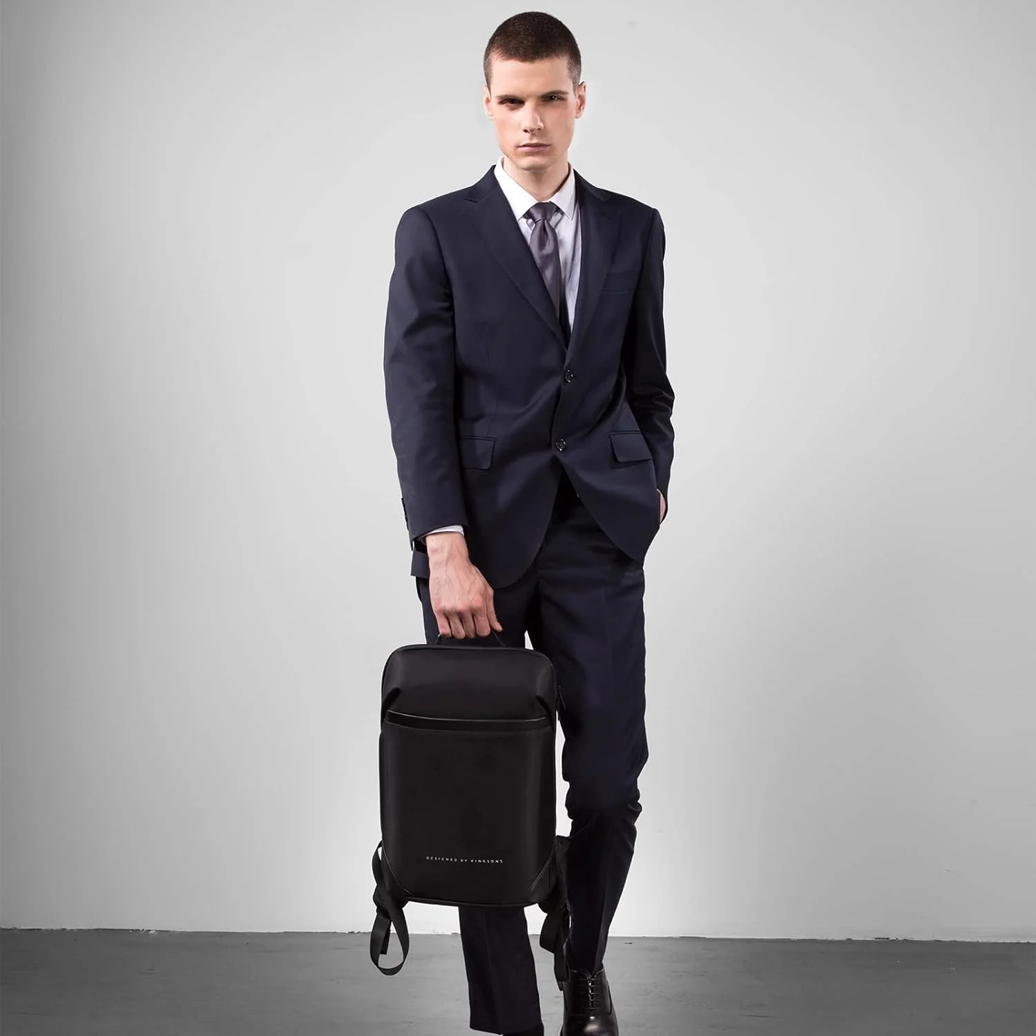 Kingsons Slim Laptop Backpack Men Business 15.6 inch Backpack Office Work Men Business Bags Unisex Black Ultralight laptop backpack business backpack