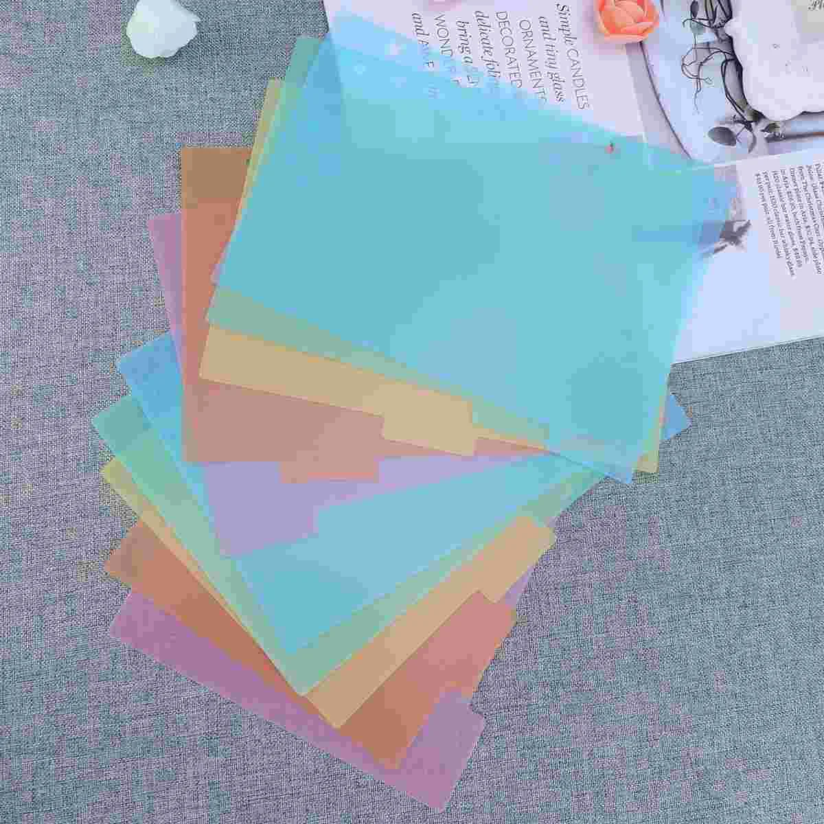 

A5 Dividers, 10PCS 5 Color Multicolor Tabs Dividers Table Of Contents Dividers with Tabs Notebook Dividers School Supplies