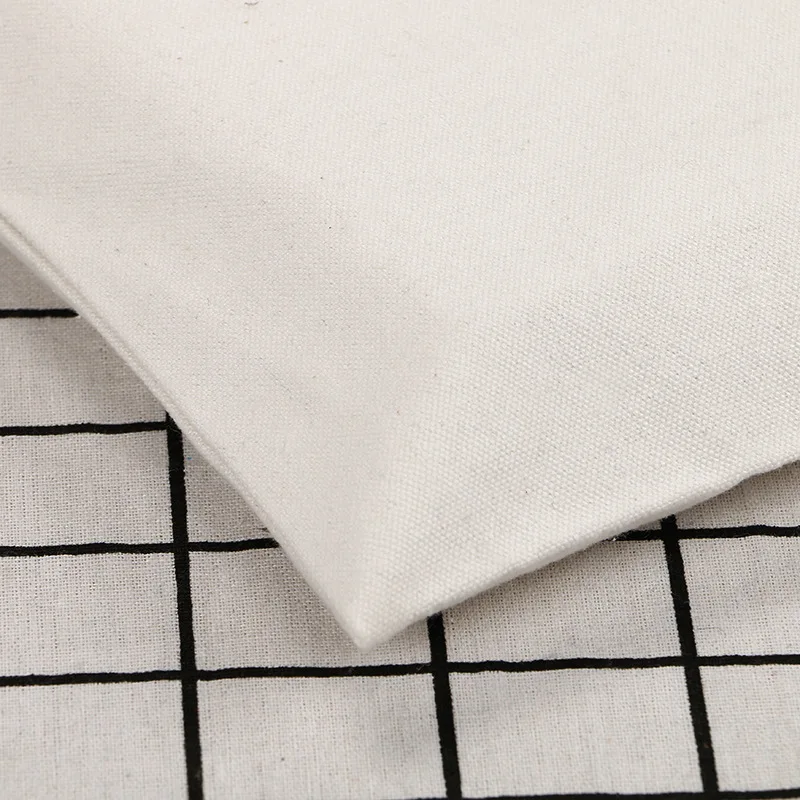 10 pcs  Reusable Shopping Bag Large Folding Tote Unisex Blank  Design Eco Foldable Cotton Canvas Handbag accept customize logo 5
