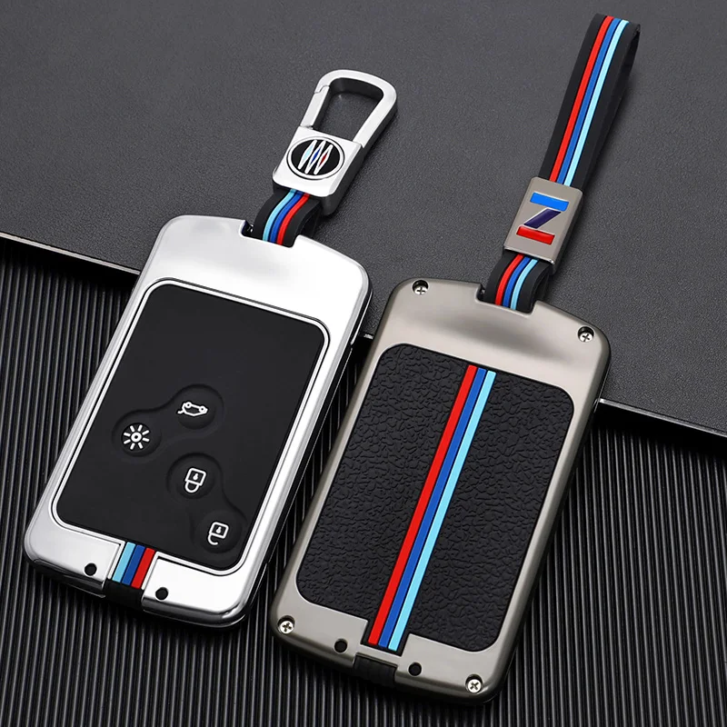 Funda de Metal para llave de coche Renault Megane 2 3 Clio Scenic