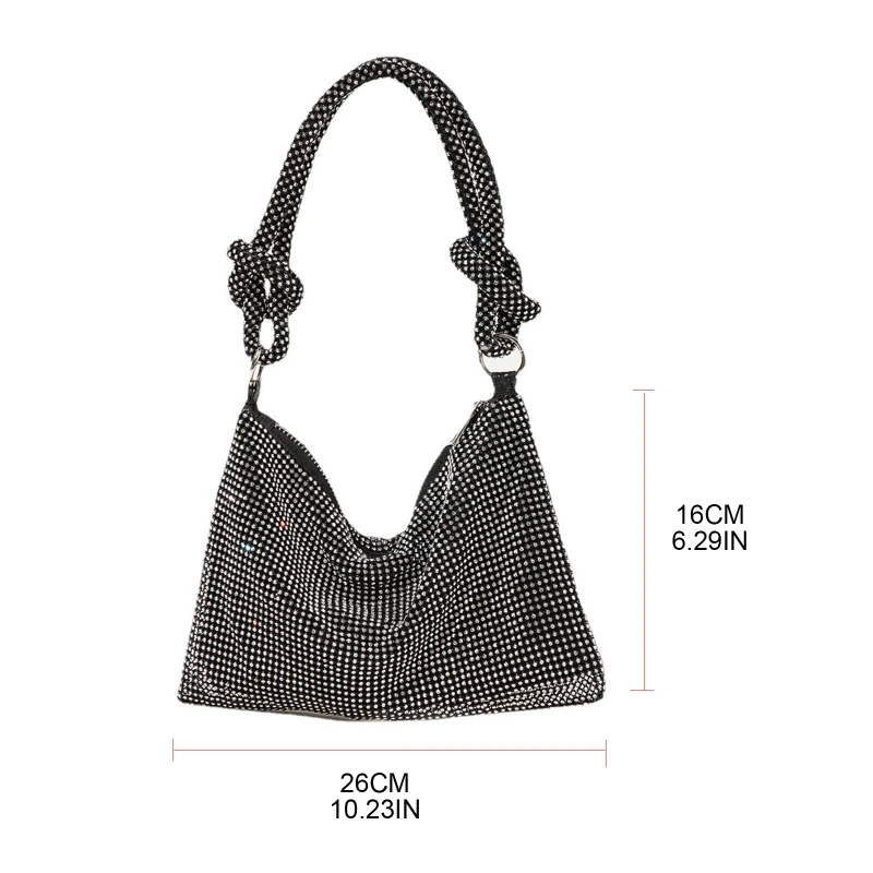 Fashion Shoulder Bag Handbag for Rhinestone Evening Bag Underarm Bag for Holiday