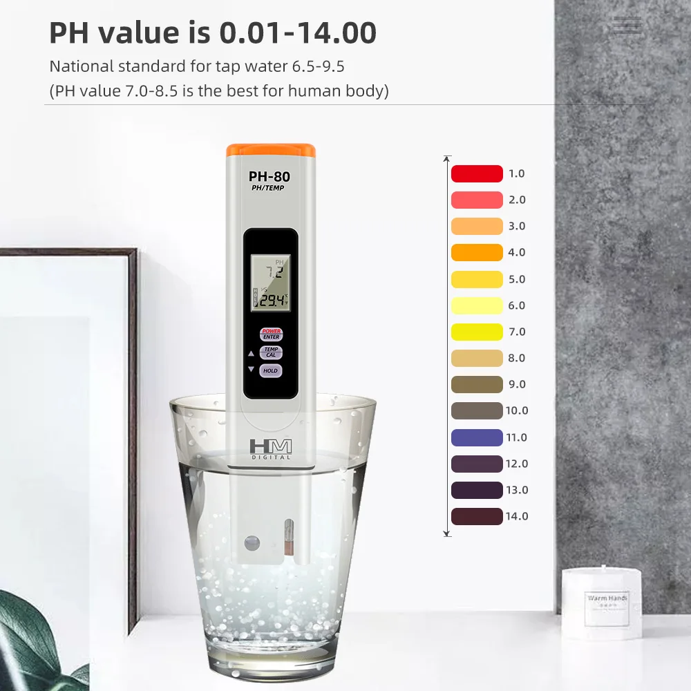 HM Digital PH Meter Hydro Automatic Calibration