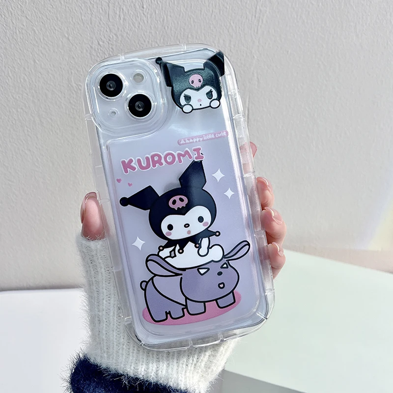 thumbnail image 1 of Hello Kitty Kuromi Clear Phone Case For Samsung Galaxy S23 S22 Ultra S21 Plus A51 A71 A04 A04S A14 A34 A54 A13 A23 A12 A22 Cover, 1 of 5