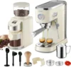 Espresso Machine 20 Bar with Grinder, Professional Espresso Maker with 35 Precise Grind Settings Burr Coffee Grinders Combo 1