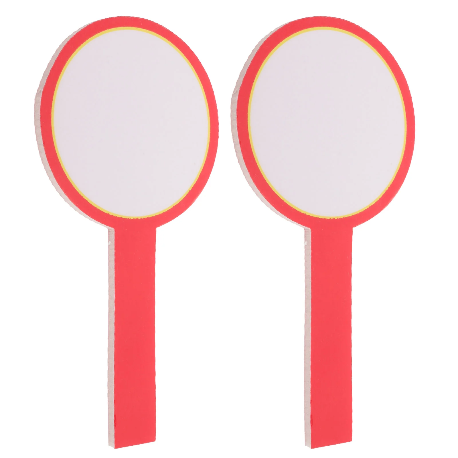 

2Pcs Blank Scoreboards Handheld Scoreboards Dry Erase Answer Paddles Double Side Writable Paddles